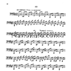 Ноты В. Блажевич - Этюд №69 - предпросмотр