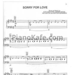 Ноты Celine Dion - Sorry for love - предпросмотр