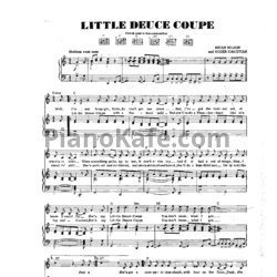 Ноты The Beach Boys - Little deuce coupe - предпросмотр