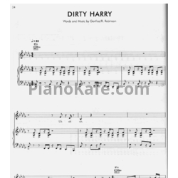 Ноты Gorillaz - Dirty harry - предпросмотр