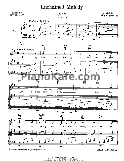 Ноты LeAnn Rimes - Unchained melody - PianoKafe.com