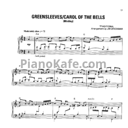 Ноты Jim Brickman - Greensleeves / Carol of the bells (Medley) - предпросмотр