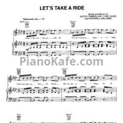 Ноты Justin Timberlake - Let's take a ride - предпросмотр