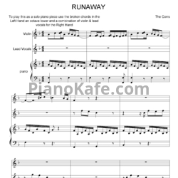 Ноты The Corrs - Runaway (Версия 2) - предпросмотр