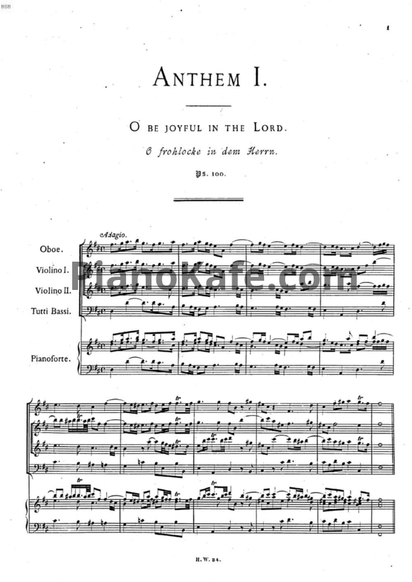 Ноты Георг Гендель - Псаломы 1 - PianoKafe.com