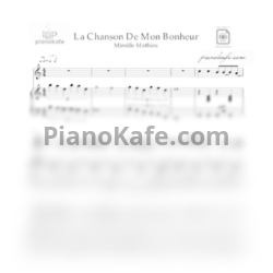 Ноты Mireille Mathieu - La chanson de mon bonheur