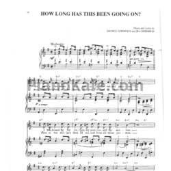 Ноты George Gershwin - How long has this been doing on? - предпросмотр