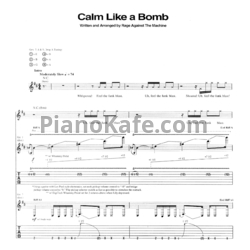 Ноты Rage Against the Machine - Calm like a bomb
