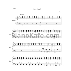 Ноты Muse - Survival - предпросмотр