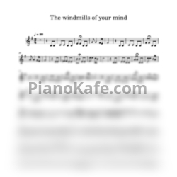 Ноты Michel Legrand - The windmills of your mind (Переложение для трубы) - предпросмотр