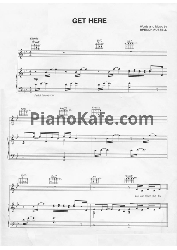 Ноты Oleta Adams - Get here - PianoKafe.com