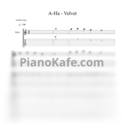 Ноты A-Ha - Velvet - предпросмотр