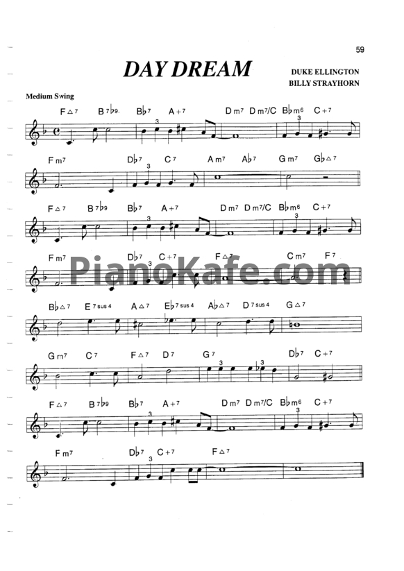 Ноты Эллингтон Дюк - Daydream - PianoKafe.com