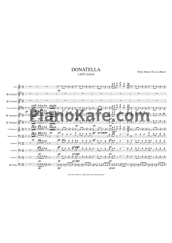 Ноты Lady GaGa - Donatella (Партитура) - PianoKafe.com