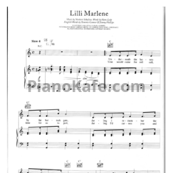 Ноты Marlene Dietrich - Lilli Marlene