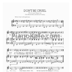 Ноты Elvis Presley - Don't be cruel (Версия 2) - предпросмотр