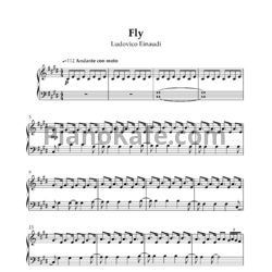 Ноты Ludovico Einaudi - Fly