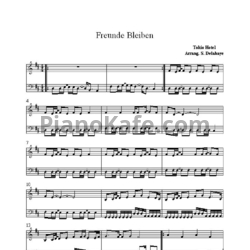 Ноты Tokio Hotel - Freunde bleiben - предпросмотр