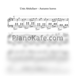 Ноты Unis Abdullaev - Autumn leaves - предпросмотр