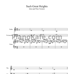 Ноты Iron And Wine - Such great height