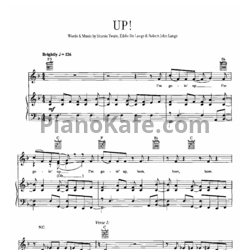 Ноты Shania Twain - Up! - предпросмотр