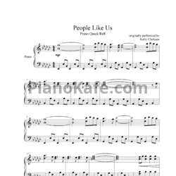 Ноты Kelly Clarkson - People like us - предпросмотр