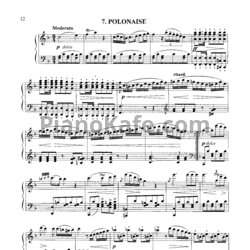 Ноты Михаил Огинский - Полонез №7 фа мажор - предпросмотр