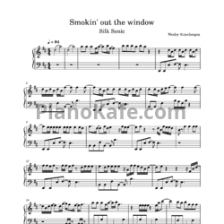 Ноты Bruno Mars, Anderson .Paak, Silk Sonic - Smokin out the window - предпросмотр