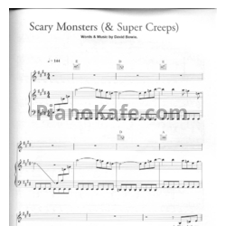 Ноты David Bowie - Scary monsters (& Super creeps) - предпросмотр