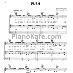 Ноты Sarah McLachlan - Push - предпросмотр