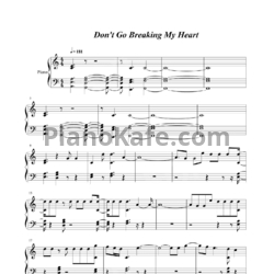 Ноты Backstreet Boys - Don't go breaking my heart - предпросмотр