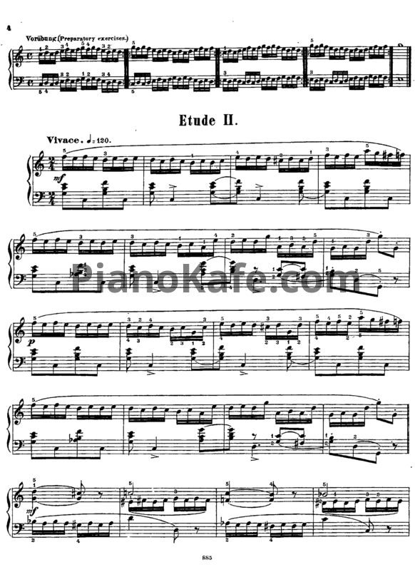 Ноты Альберт Лешгорн - Этюд (Соч. 169, №2) - PianoKafe.com