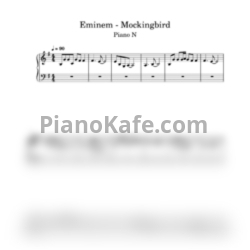 Ноты Eminem - Mockingbird (Легкая версия) - предпросмотр