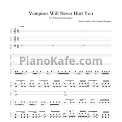 Ноты My Chemical Romance - Vampires will never hurt you - предпросмотр