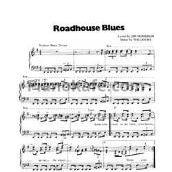 Ноты The Doors - Roadhouse blues - предпросмотр
