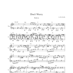 Ноты Madcon feat. Ray Dalton - Don't worry