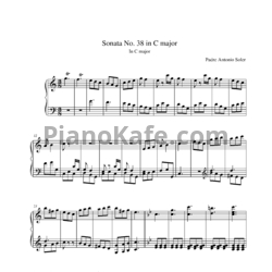 Ноты Antonio Soler - Sonata No. 38 in C major - предпросмотр