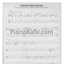 Ноты Black Sabbath - Fairies wear boots (Guitar tabs & Voice) - предпросмотр