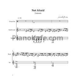 Ноты Eminem - Not afraid (Партитура и партии) - предпросмотр