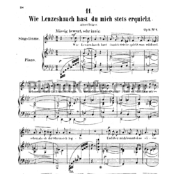 Ноты А. Йенсен - Wie Lenzeshauch hast du mich stets erquickt (Op. 9, №1) - предпросмотр