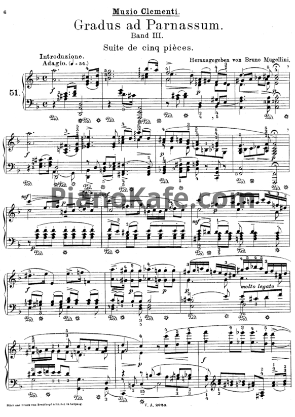 Ноты Муцио Клементи - Gradus ad Parnassum. Book 3 (Этюды №51-100) - PianoKafe.com