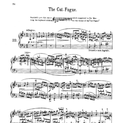 Ноты Д. Скарлатти - Соната K30/L499 (The Cat's Fugue) - предпросмотр