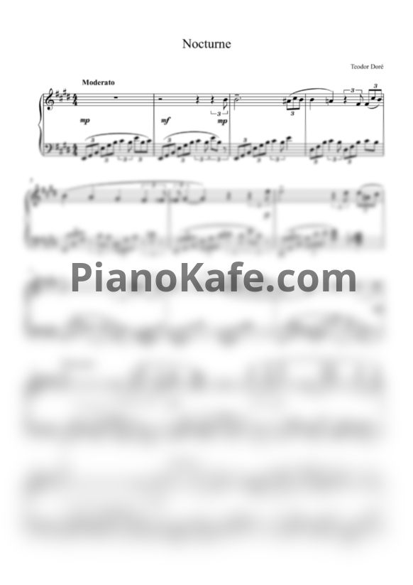 Ноты Teodor Doré - Nocturne - PianoKafe.com