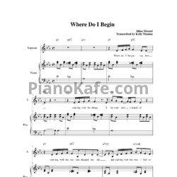 Ноты Idina Menzel - Where do I begin - предпросмотр