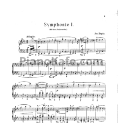 Ноты Йозеф Гайдн - Симфония №1 (Переложение для клавира А. Горна) - предпросмотр