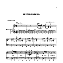 Ноты Albert Ellmenreich - Spinnliedchen - предпросмотр