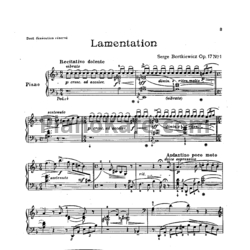 Ноты С. Борткевич - Жалобы и утешения (Op. 17) - предпросмотр