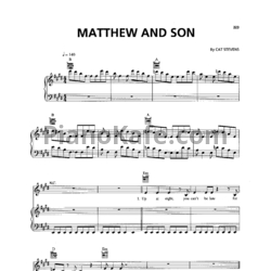 Ноты Cat Stevens - Matthew & son - предпросмотр