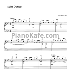 Ноты David Lanz - Spiral dance - предпросмотр