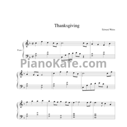 Ноты Edward Weiss - Thanksgiving - предпросмотр